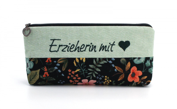 Mäppchen, Federmäppchen, Stiftemäppchen Erzieherin mit ❤